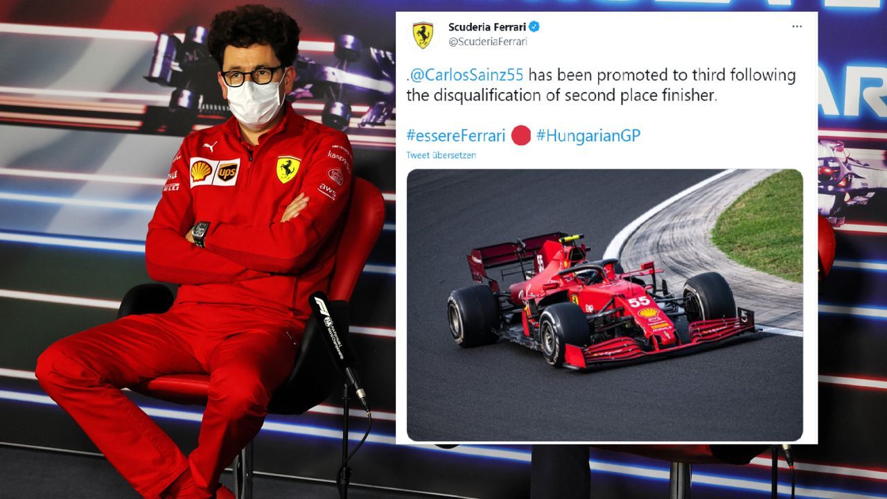 "Scuderia Ferrari" vergisst Sebastian Vettels Namen - Bildquelle: Imago / https://twitter.com/ScuderiaFerrari