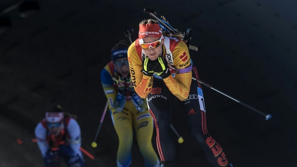 Denise Herrmann fuhr in Östersund das beste Ergebnis ein - Bildquelle: AFP/SID/MICHAL CIZEK