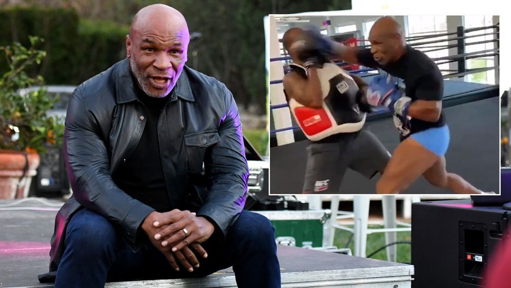 Ex-Box-Weltmeister Mike Tyson schlägt auch mit 55 Jahren noch knallhart zu - Bildquelle: Getty Images/twitter@MichaelBensonn