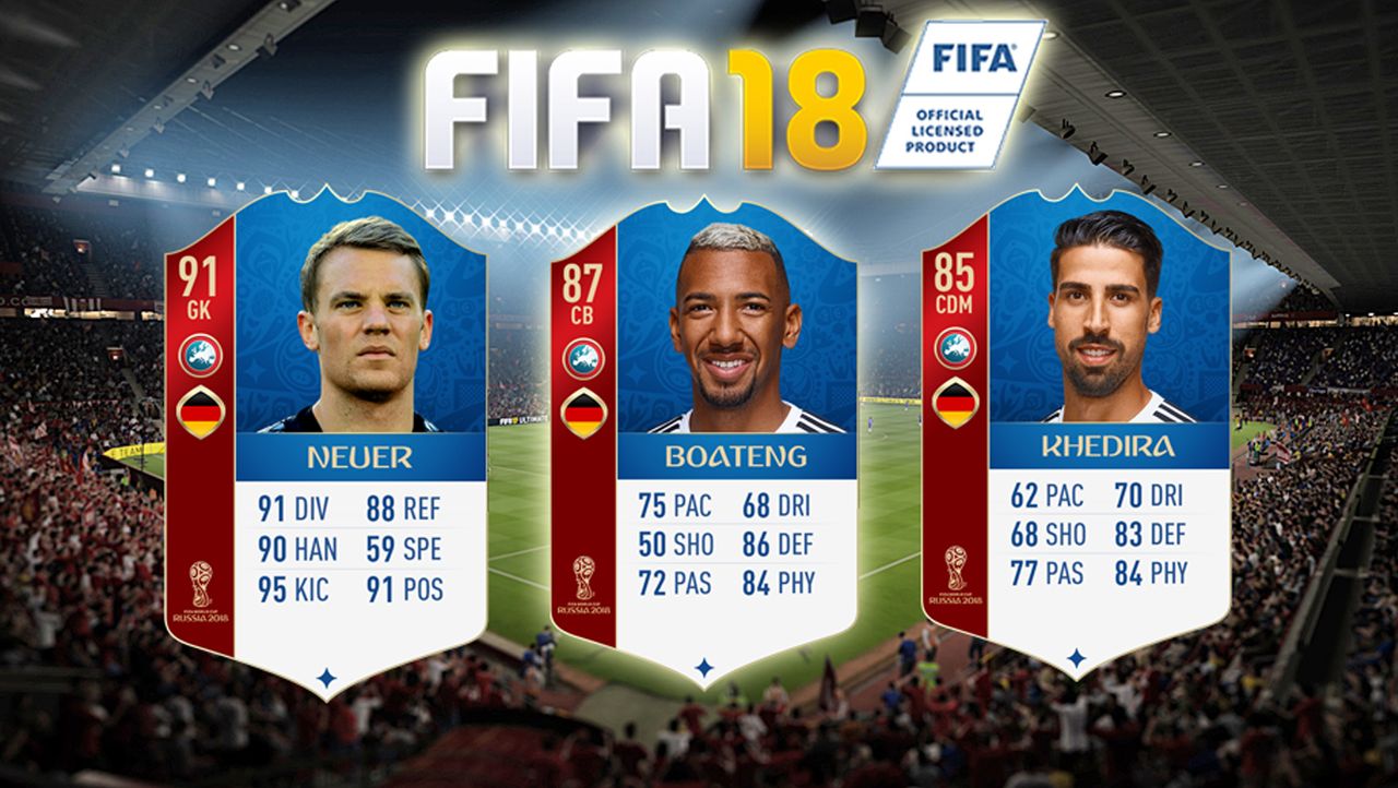 Ea Sports Update Zur Wm So Sieht Der Dfb Kader In Fifa 18 Aus - 