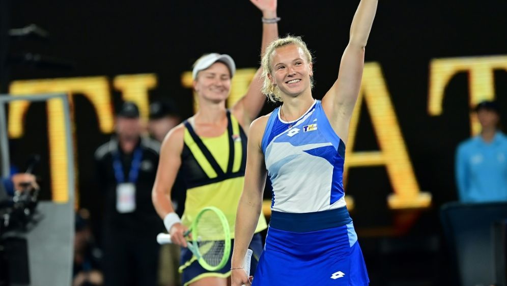 Barbora Krejcikova und Katerina Siniakova jubeln - Bildquelle: AFP/SID/MANAN VATSYAYANA