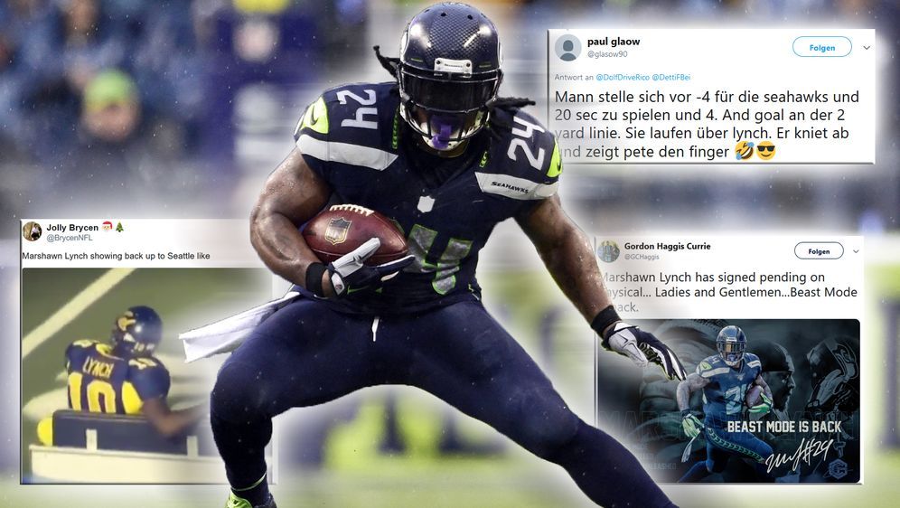 Netzreaktionen Beast Mode Kehrt Zuruck Und Seahawks Fans Rasten Aus