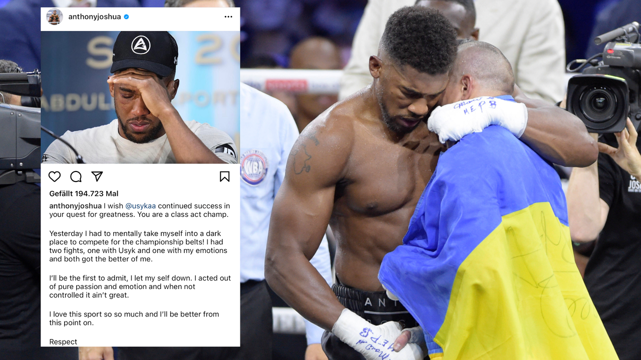 "Du bist ein großartiger Champion": Joshua entschuldigt sich bei Usyk - Bildquelle: Imago Images / Instagram @anthonyjoshua