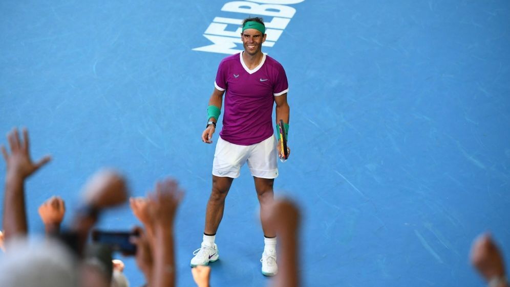 Weiter: Rafael Nadal - Bildquelle: AFP/SID/WILLIAM WEST