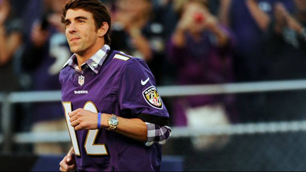 Michael Phelps (Baltimore Ravens) - Bildquelle: 2012 Getty Images