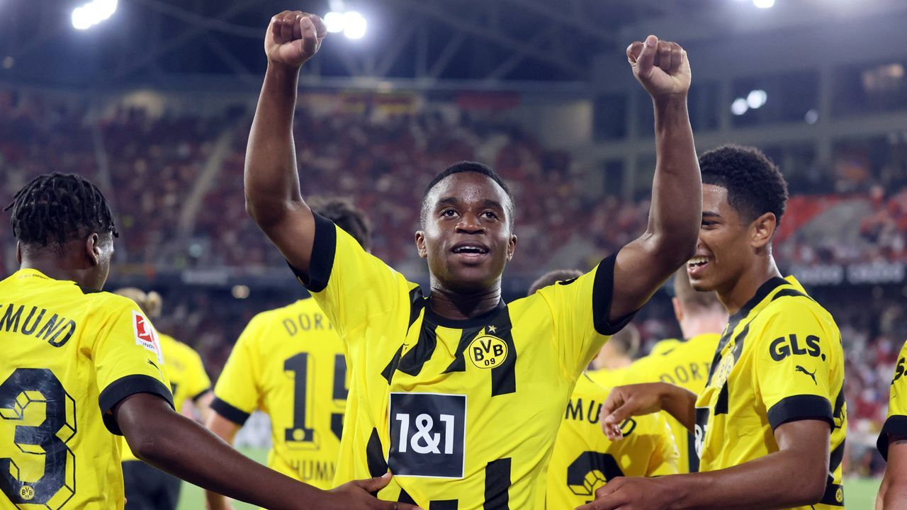 Platz 5: Youssoufa Moukoko (Borussia Dortmund) - Bildquelle: IMAGO/Sportfoto Rudel