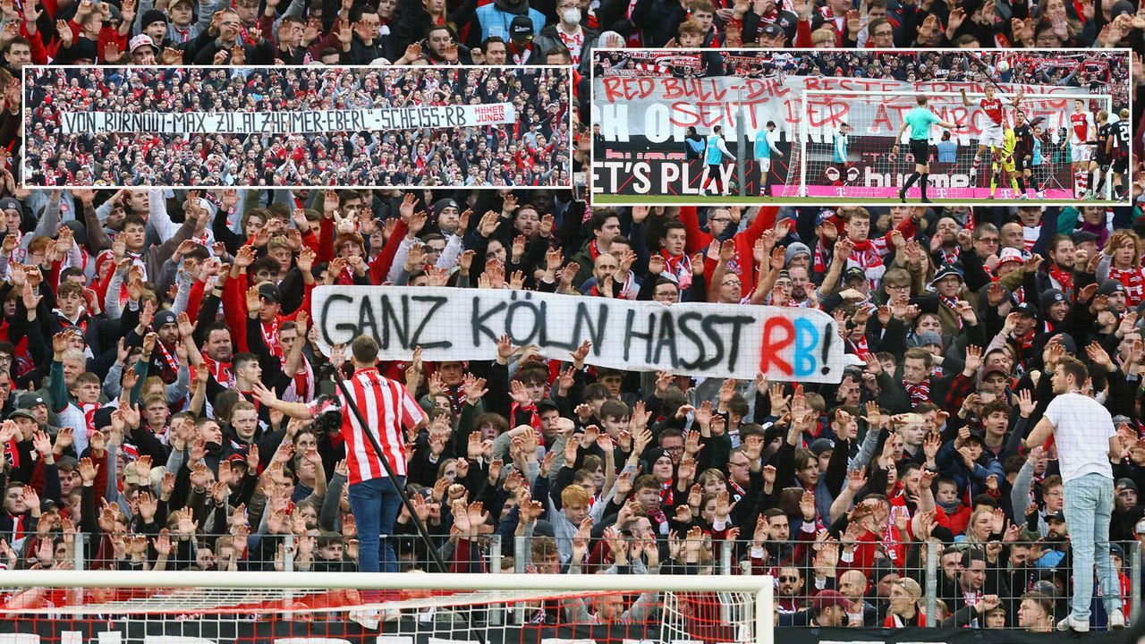 In Köln: Geschmacklose Proteste gegen RB Leipzig - Bildquelle: IMAGO/Picture Point LE
