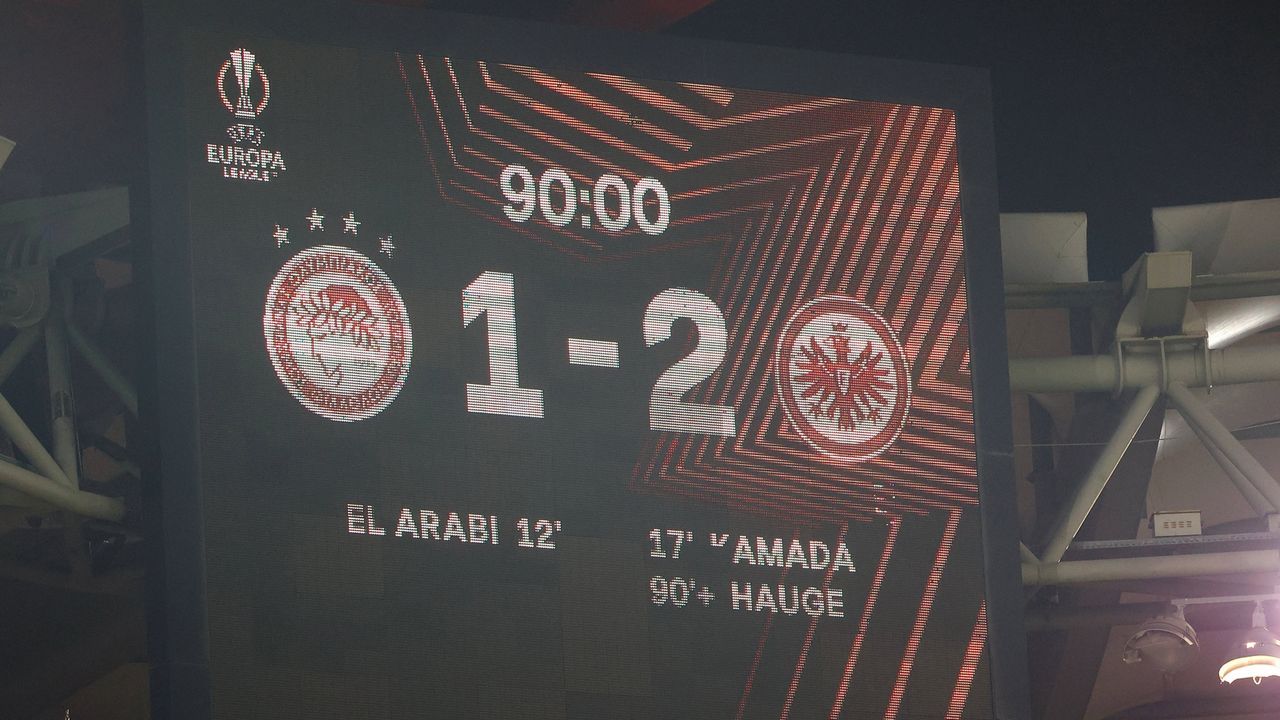 4. Spieltag Gruppenphase: Olympiakos Piräus - Eintracht Frankfurt 1:2 - Bildquelle: imago images/Focus Images