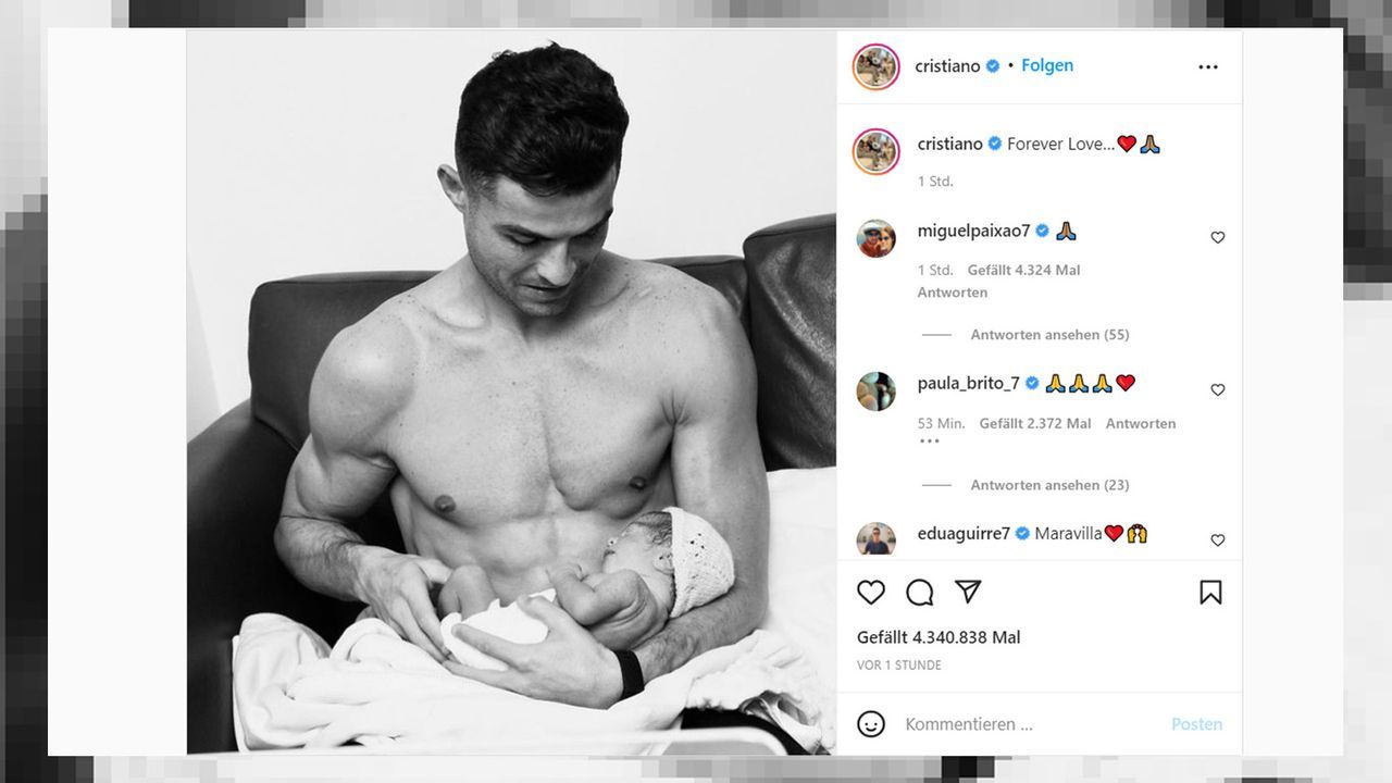 Cristiano Ronaldo mit Liebeserklärung an seine Tochter - Bildquelle: Screenshot Instagram: @Cristiano