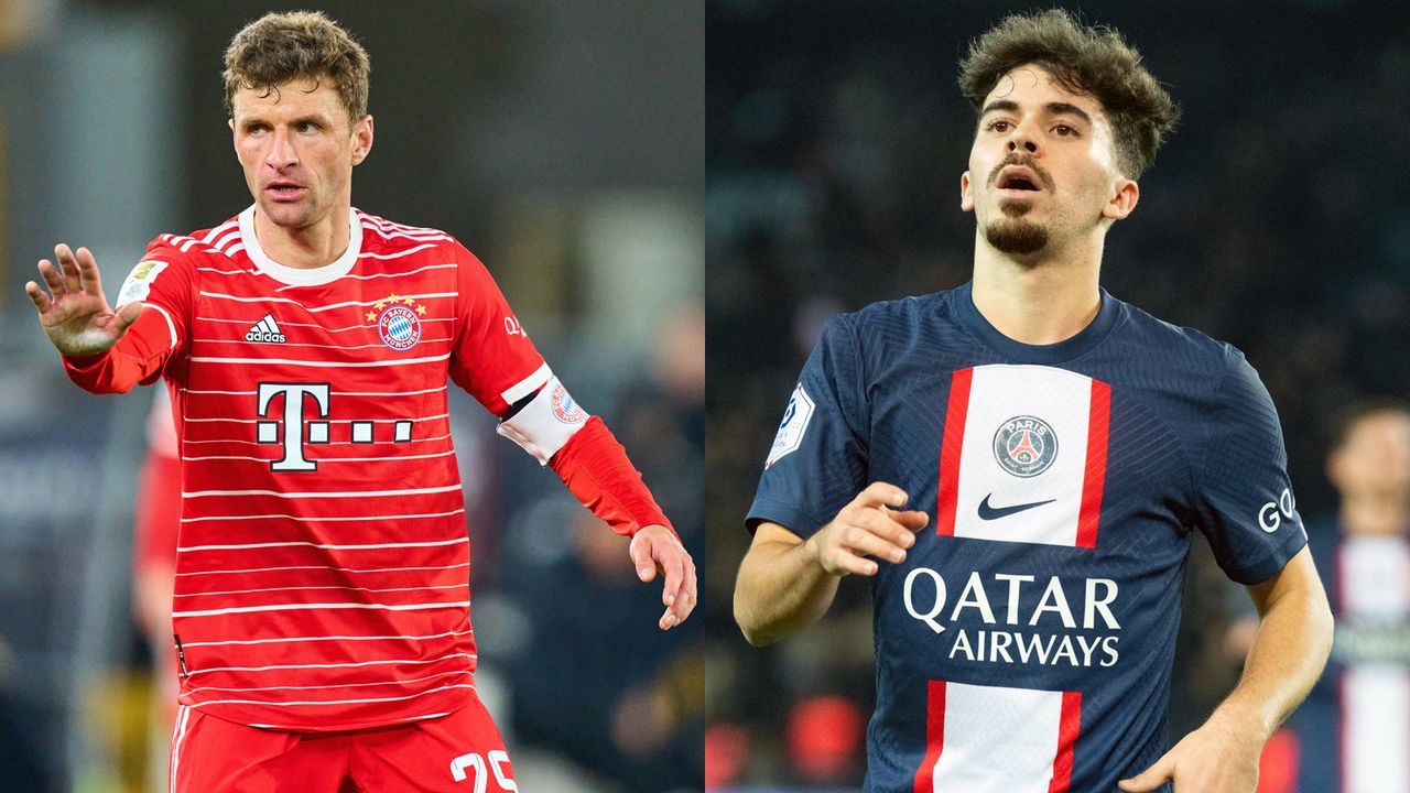 Mittelfeld: Thomas Müller vs. Vitinha - Bildquelle: IMAGO