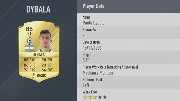 Paulo Dybala (Juventus Turin) - Bildquelle: EA Sports