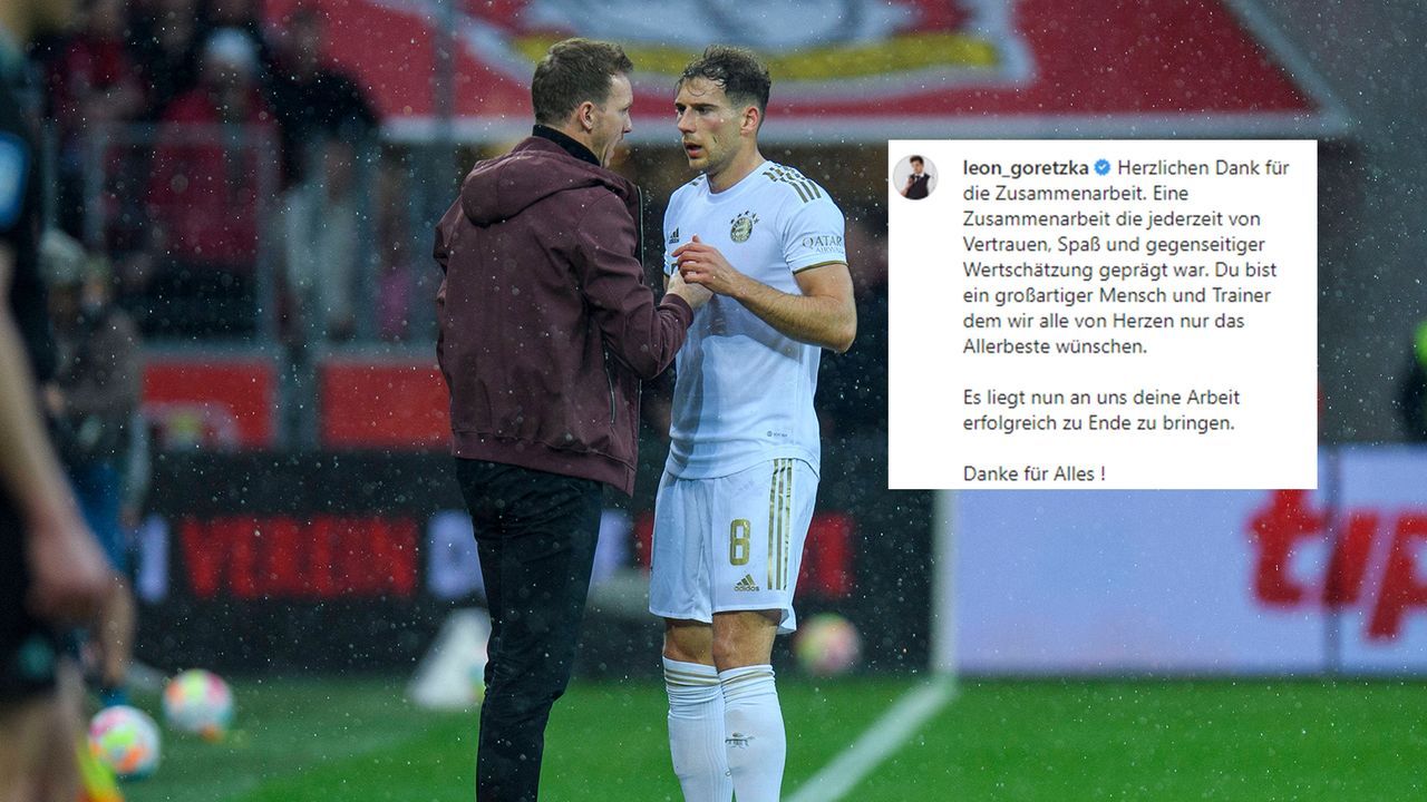 Nach Nagelsmann-Trennung: Goretzka äußert sich emotional - Bildquelle: IMAGO/ Instagram: leon_goretzka