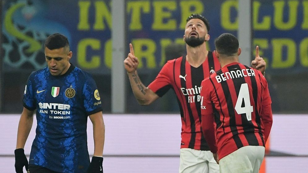 Milan gewinnt dank Giroud das Derby gegen Inter - Bildquelle: AFP/SID/ISABELLA BONOTTO