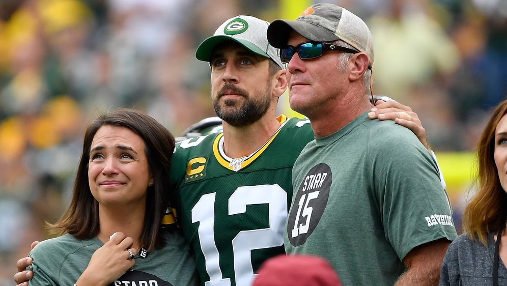 Zwei Packers-Legenden: Brett Favre und Aaron Rodgers - Bildquelle: Getty