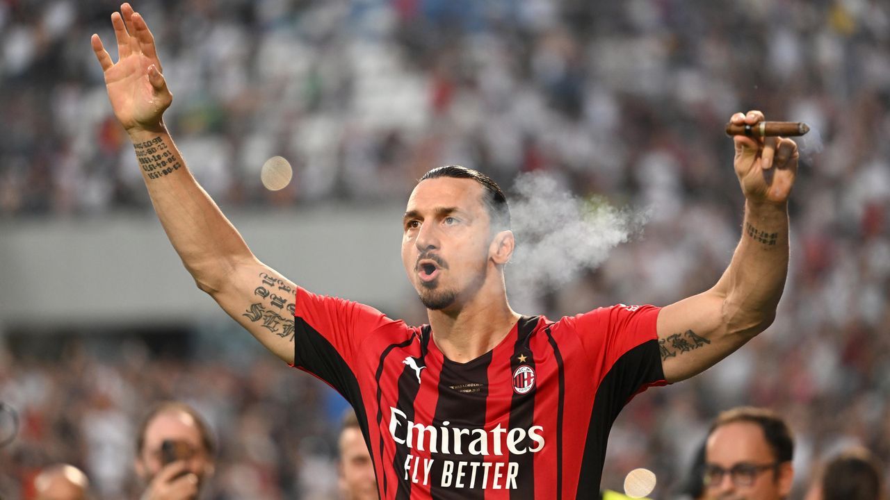 Kicker: Zlatan Ibrahimovic (AC Mailand) - Bildquelle: 2022 Getty Images