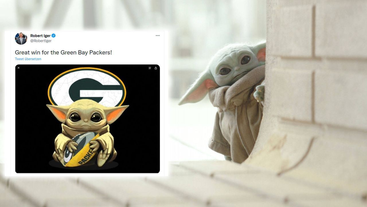 Green Bay Packers - Grogu aka Baby Yoda ("The Mandalorian") - Bildquelle: imago images/Cinema Publishers Collection/twitter.com/RobertIger