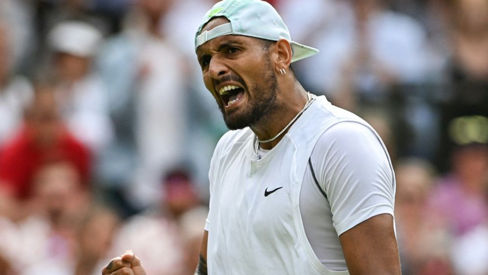 Wimbledon: Nick Kyrgios bezwingt Brandon Nakashima - Bildquelle: AFP/SID/GLYN KIRK