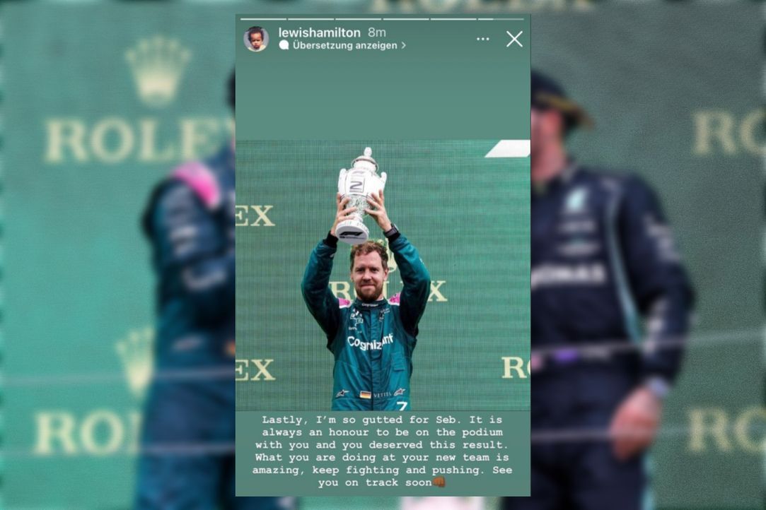 Hamilton fühlt mit: "Es tut mir so leid für Seb" - Bildquelle: Imago/Instagram Lewis Hamilton