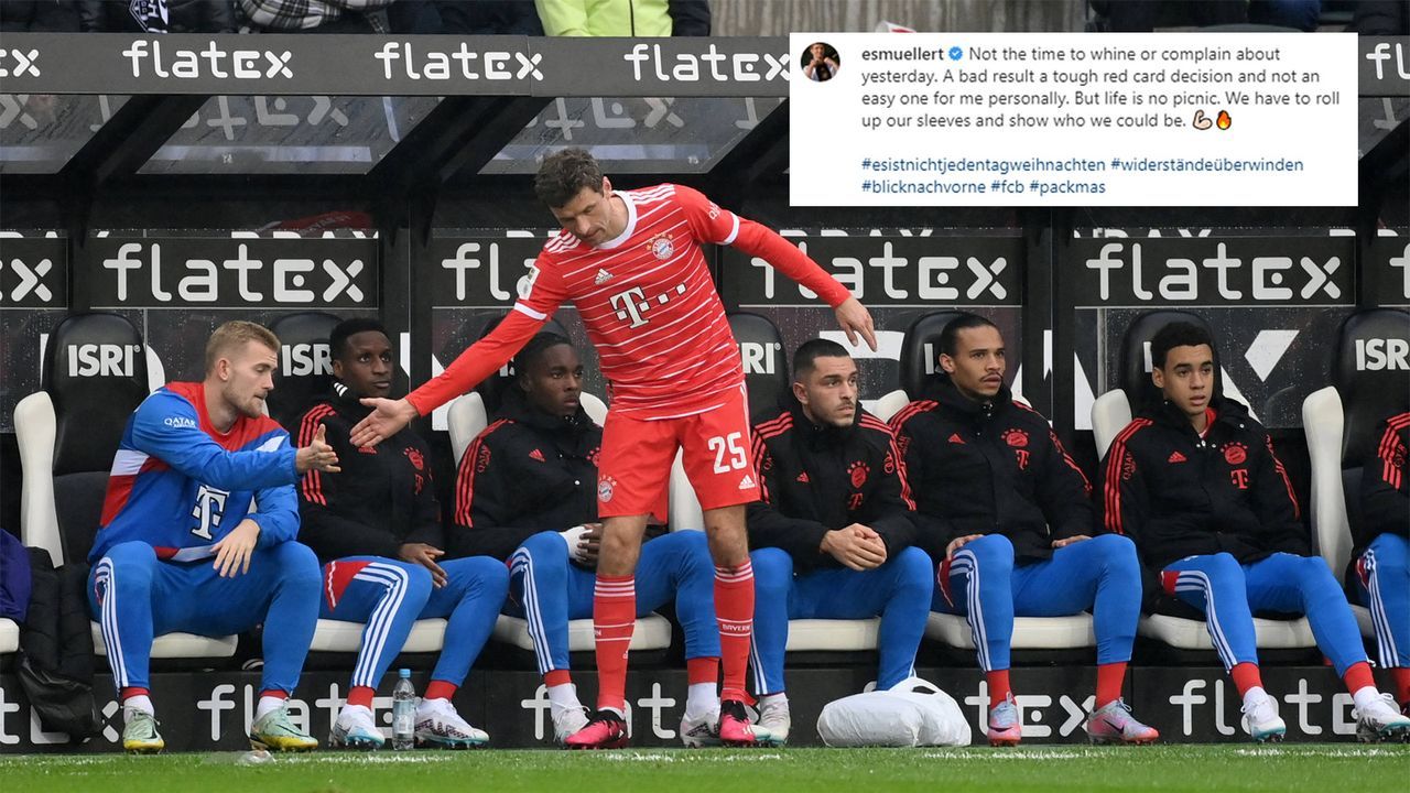 Nach Auswechslung: Nun äußert sich Müller auf Instagram  - Bildquelle: Imago / Instagram/Müller