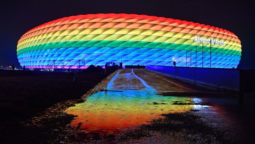 Allianz Arena in Regenbogenfarben - UEFA verbietet Aktion