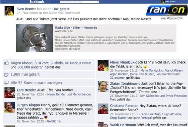 Sven Bender vom BVB kauft sich eine Maske - und postet das natürlich auf fusbook