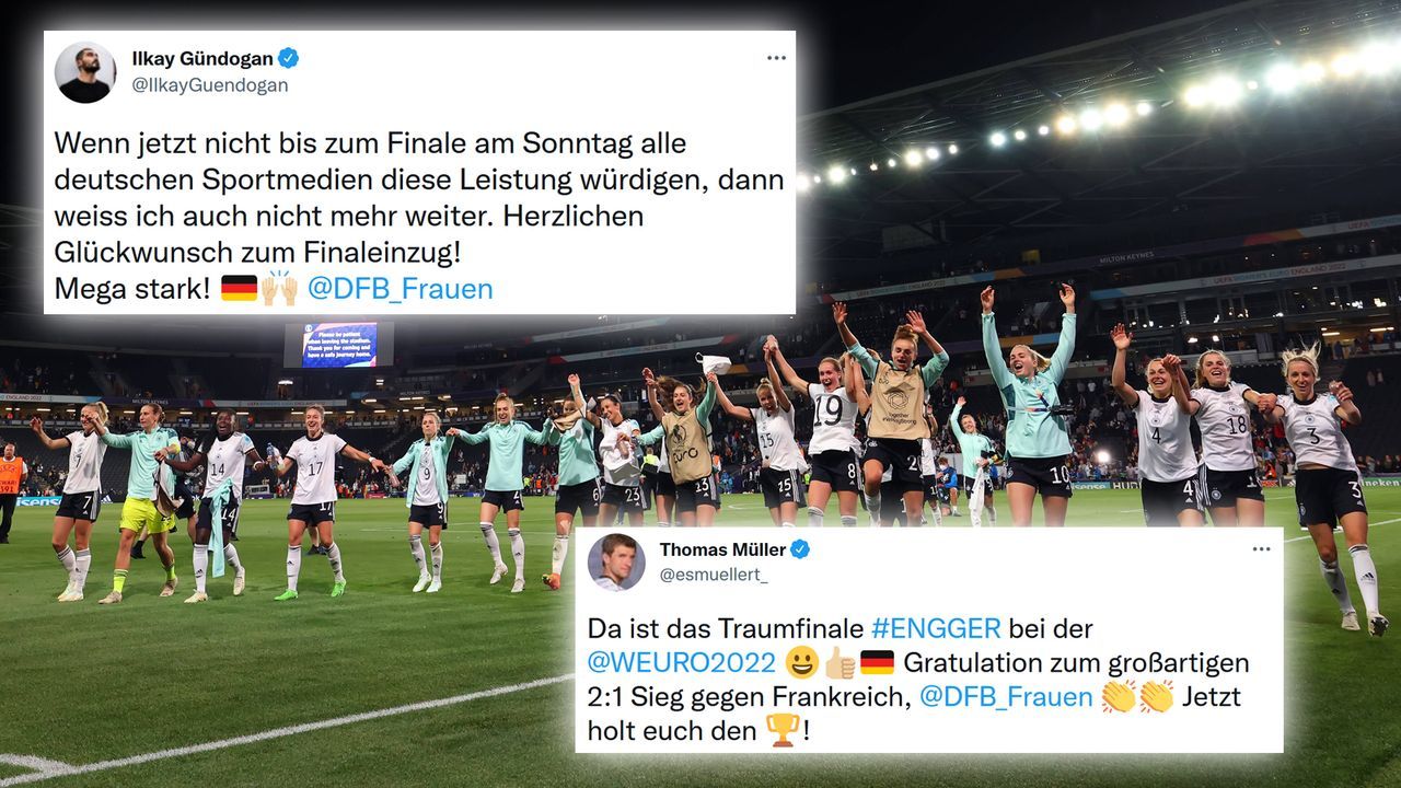 DFB-Männer loben EM-Heldinnen - Bildquelle: Imago/Twitter