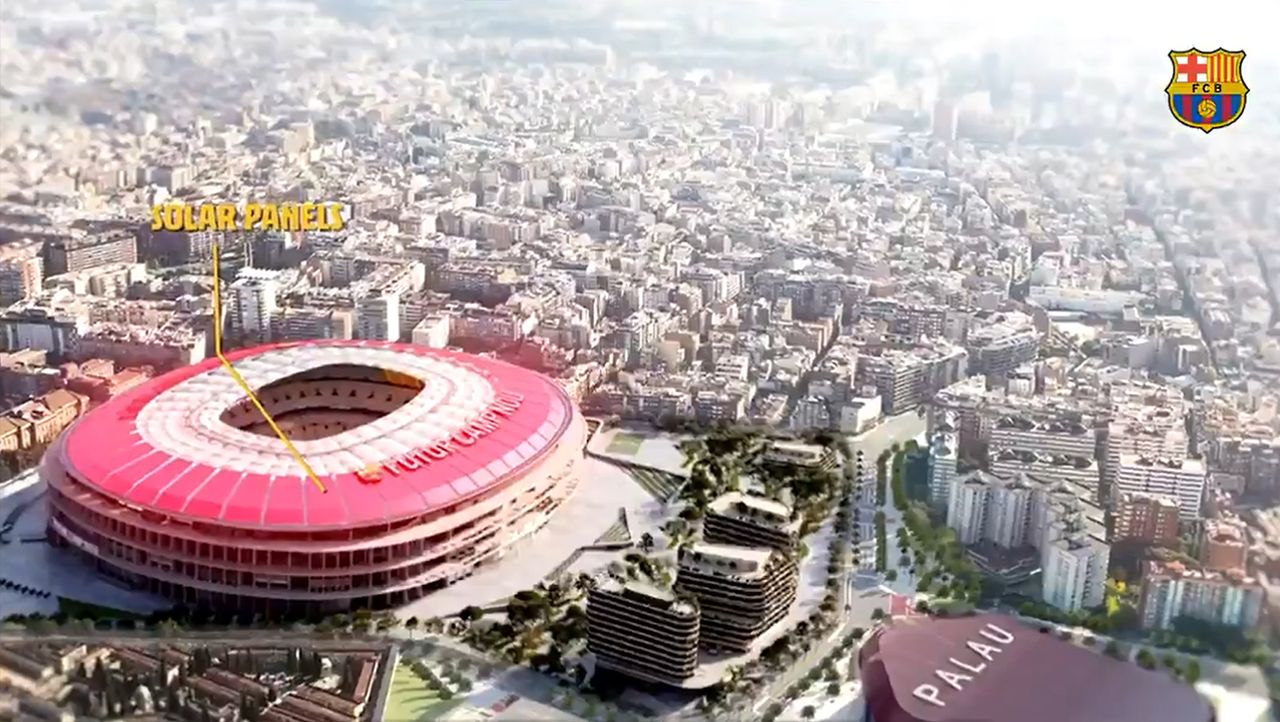 Fc Barcelona Will Camp Nou Erneuern Mit Riesenleinwand Und Nachhaltig