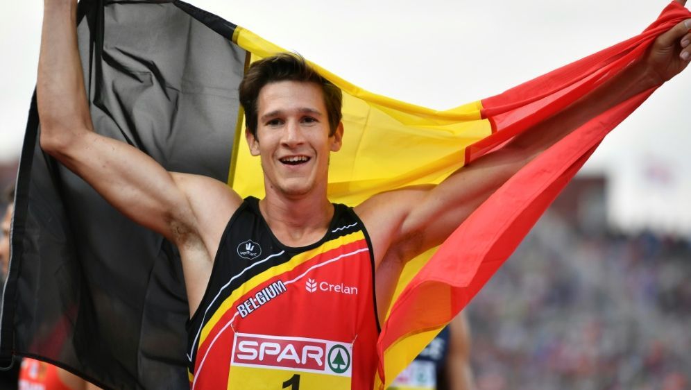 Leichtathletik Gesicht Der Em Thomas Van Der Plaetsen Belgien Ran