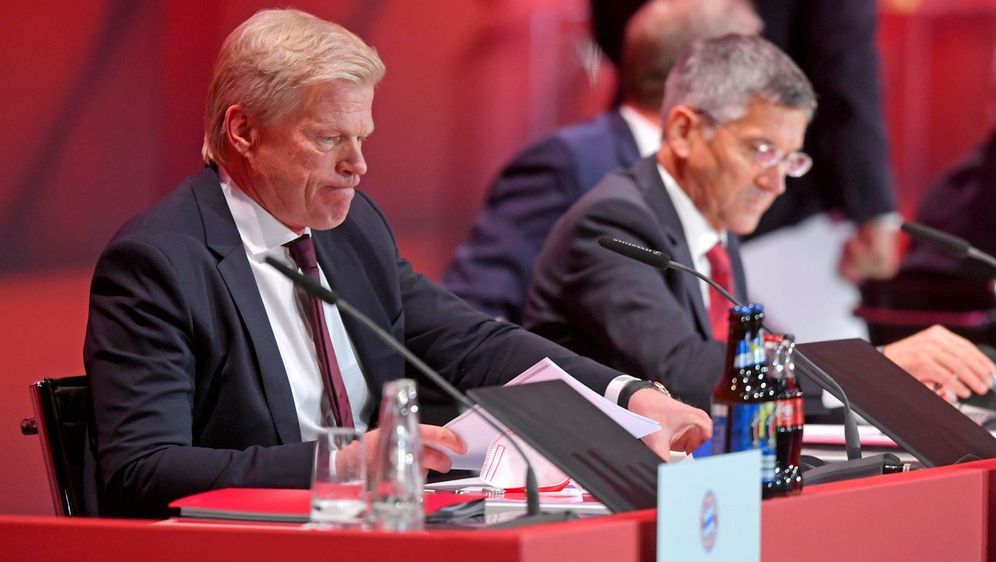 Oliver Kahn bei seiner ersten JHV als Vorstands-Boss es FC Bayern - Bildquelle: 2021 imago
