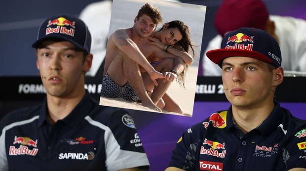 Formel 1 Pilot Max Verstappen Mit Ex Von Konkurrent Zusammen