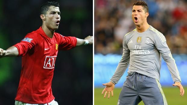 Cristiano Ronaldo Manchester United Vs Real Madrid