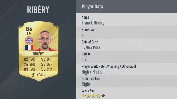 Franck Ribery (FC Bayern München) - Bildquelle: EA Sports