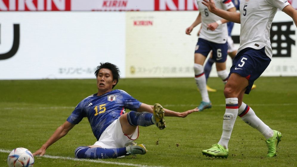 Der Torschütze zur 1:0-Führung für Japan: Daichi Kamada - Bildquelle: AFP/SID/NORBERT SCHMIDT
