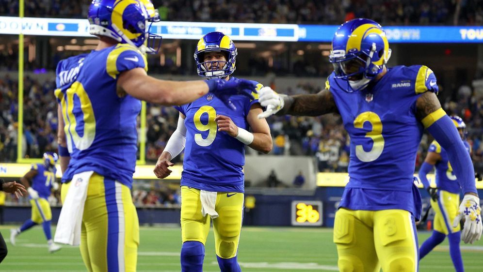 Führten die Rams in die Divisional Round: Cooper Kupp, Matthew Stafford und ... - Bildquelle: 2021 Getty Images