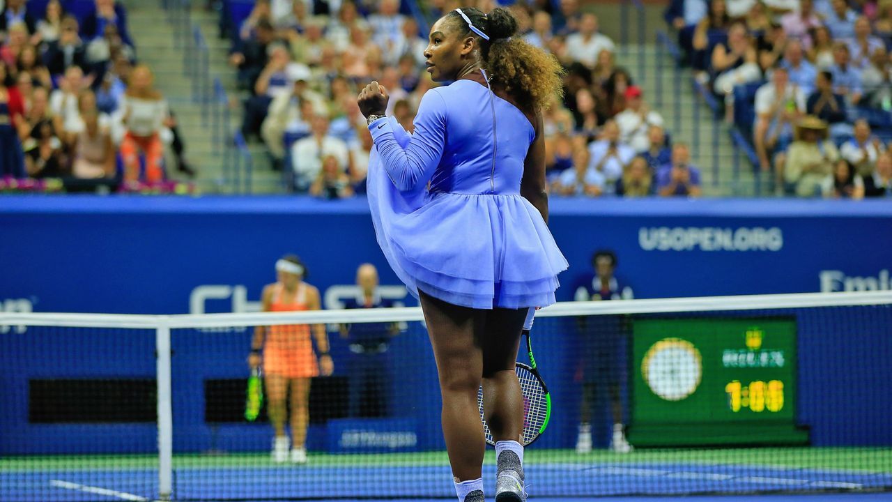 Catsuit Tullrock Netzstrumpfe Serena Williams Tennis Looks