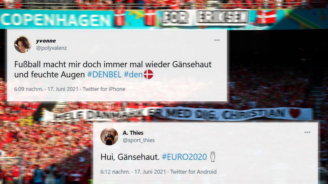 EM 2021 - Gänsehaut pur! Das Netz feiert Eriksen-Applaus