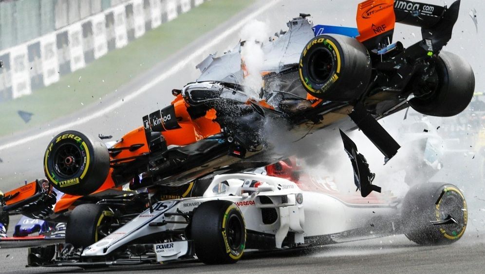 Formel 1 Spa Crash Uber Funf Tonnen Wirkten Auf Halo Von Leclerc Ran