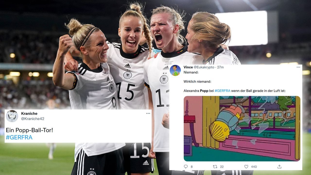 Netzreaktionen nach dem Sieg der DFB-Frauen gegen Frankreich - Bildquelle: IMAGO/PA Images/Twitter