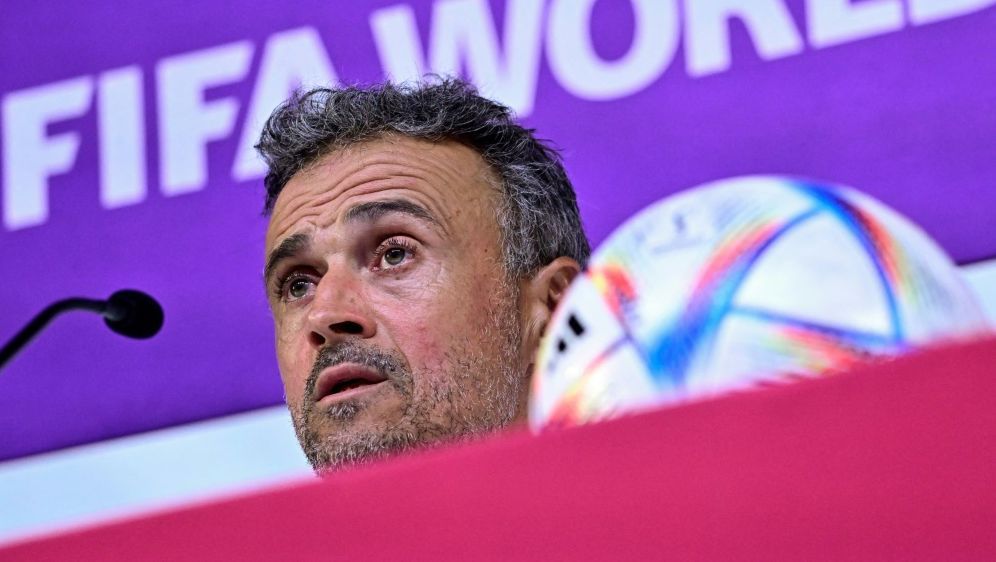 Spanien-Coach 
Enrique peilt Gruppensieg an - Bildquelle: AFP/SID/JAVIER SORIANO