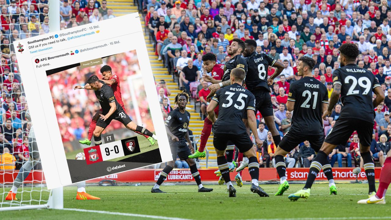 0:9 gegen Liverpool! Southampton bietet Bournemouth Hilfe an - Bildquelle: imago & Twitter/SouthamptonFC