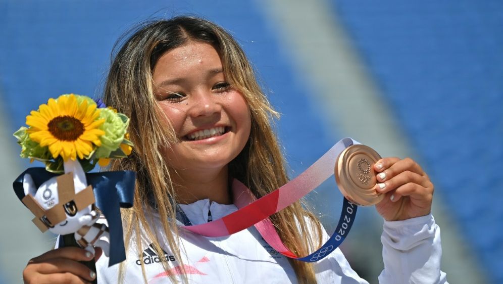 Mit 13 Jahren: Sky Brown gewann Bronze in Tokio - Bildquelle: AFPSIDLOIC VENANCE