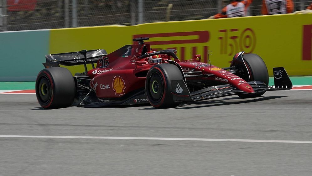 Charles Leclerc startet von der Pole Position in den Spanien-GP - Bildquelle: Imago