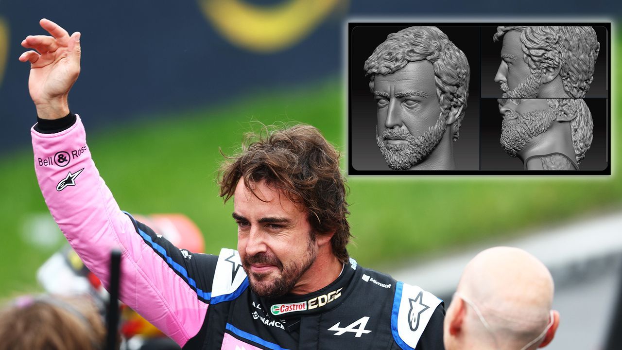Fernando Alonso als Ebenbild Gottes?  - Bildquelle: Getty Images / Twitter: @emmaaax55
