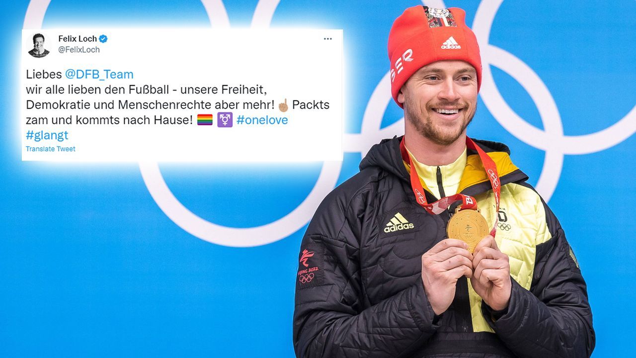 Felix Loch (deutscher Rodel-Olympiasieger) - Bildquelle: imago/twitter@FelixLoch
