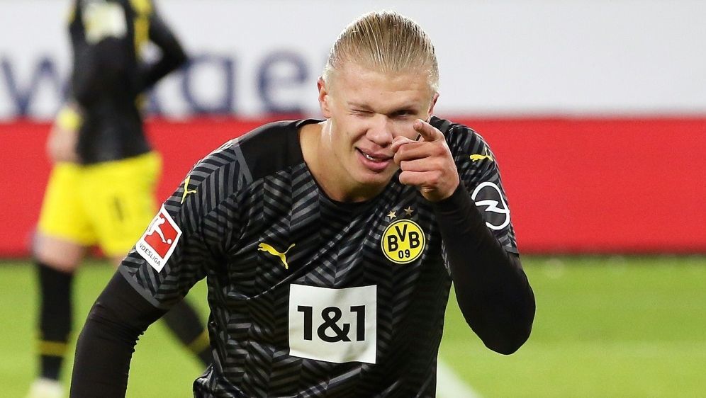 Haaland nimmt Beleidigung von Wolfsburg-Fan mit Humor - Bildquelle: FIRO/FIRO/SID/