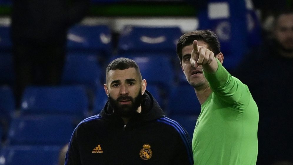 Karim Benzema und Thibaut Courtois sind derzeit verletzt - Bildquelle: AFP/SID/JAVIER SORIANO