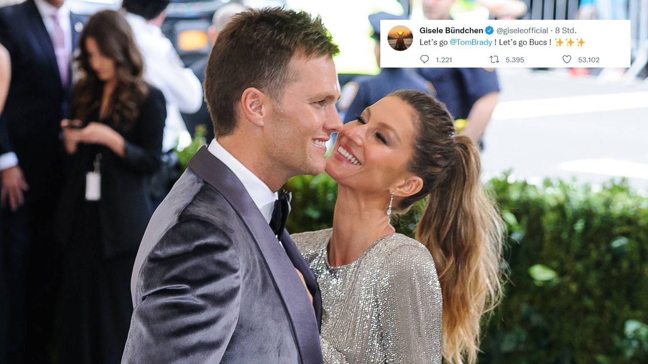 Gisele Bündchen wünscht Tom Brady per Twitter viel Glück - Bildquelle: imago/Starface