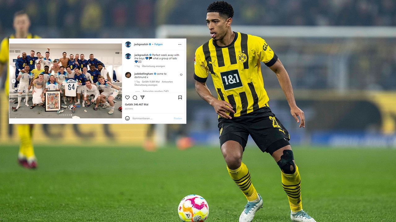 Jude Bellingham lockt City-Star Grealish zu Borussia Dortmund - Bildquelle: Imago/ Intagram: jackgrealish