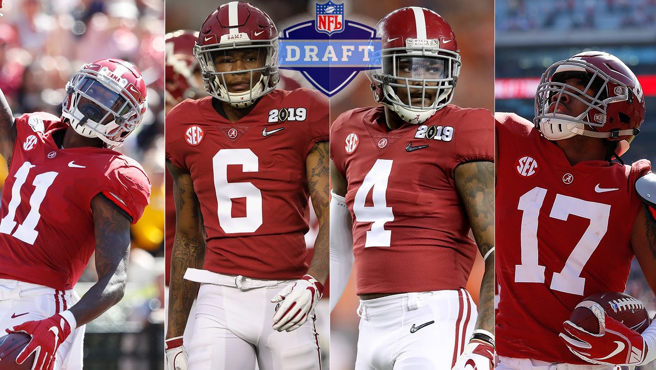 College Football Die Talentierte Receiver Gruppe Von Alabama