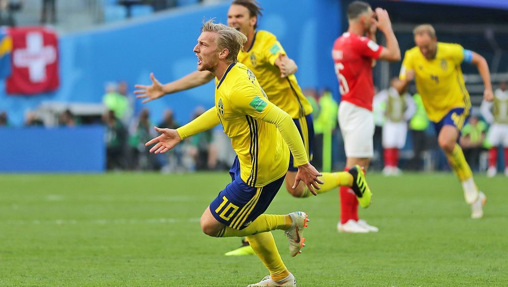 Forsberg Tor Sichert Schweden Das Viertelfinale